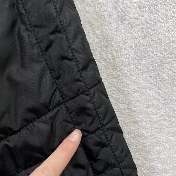 Eddie Bauer Quilted Jacket Women's Large Black Full Zip Winter Coat READ - Picture 13 of 16